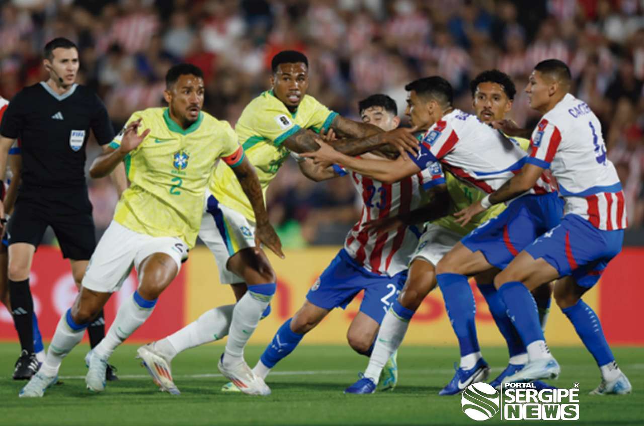 Eliminatórias: Brasil joga mal e perde para o Paraguai por 1 a 0