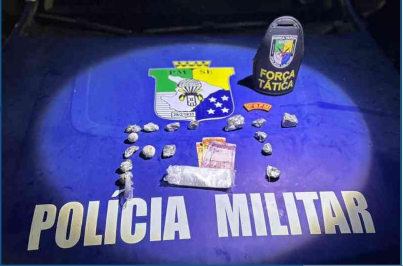 Polícia Militar prende dupla por tráfico de drogas em Cedro de São João